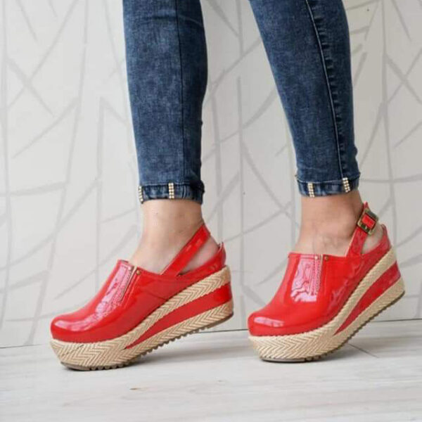 charol rojo Rojo Charol